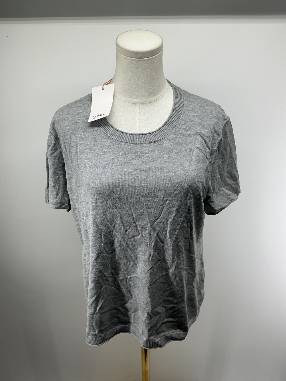 Lightweight Cotton Cashmere Relaxed Sweater Tee